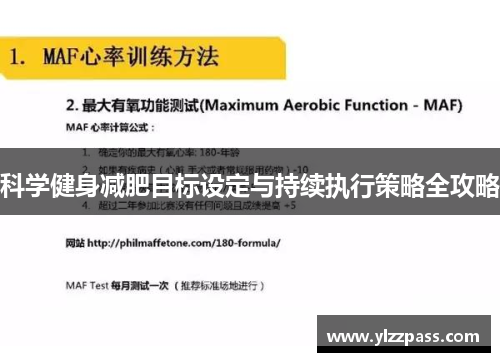 科学健身减肥目标设定与持续执行策略全攻略